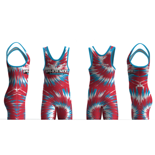 Phoenix Wrestling Club Tie Dye Men's Singlet