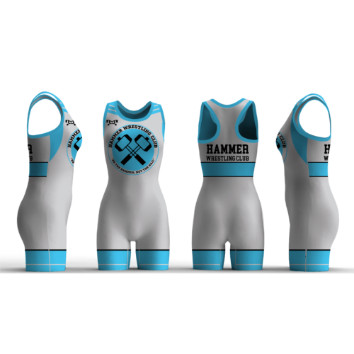 Hammer Wrestling Club- NY Women's Grey Custom Singlet