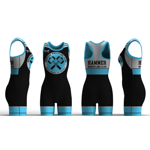 Hammer Wrestling Club- NY Women's BLACK Custom Singlet