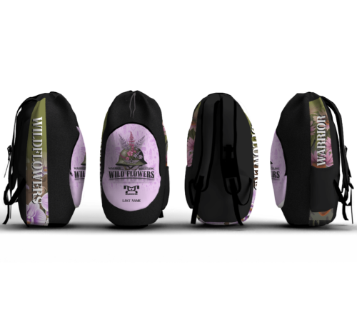 Warrior Wrestling PA-Wildflowers Girls Sublimated Custom Gear Bag