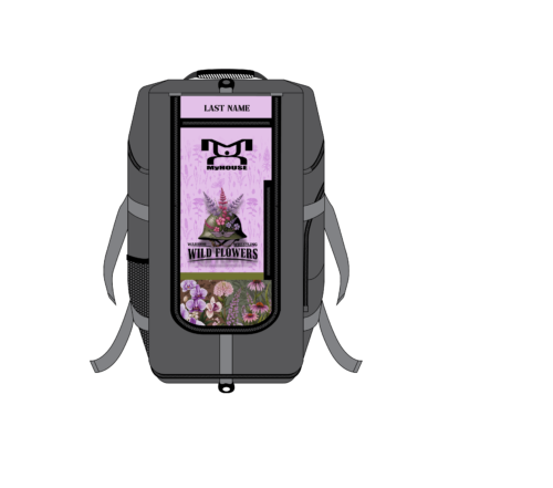 Warrior Wrestling PA-Wildflowers Girls Hybrid Gear Bag (THIS WILL SHIP IN 6-8 WEEKS)