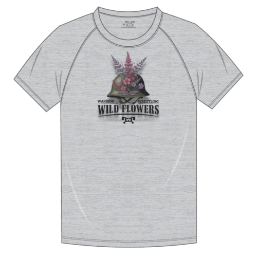 Warrior Wrestling PA-Wildflowers Girls Custom Sublimated Decal T-Shirt