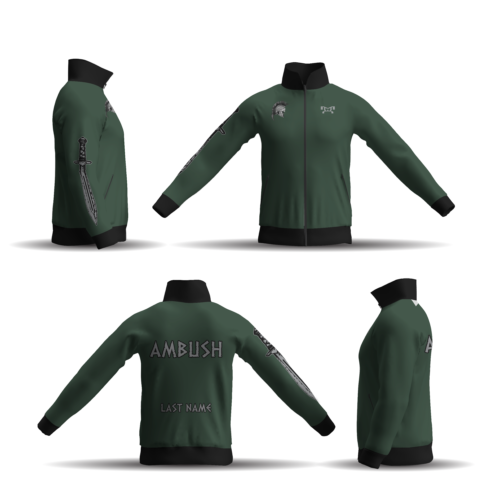 Ambush Warrior Wrestling NC Athletic Full Zip Jacket