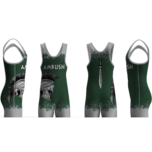 Ambush Warrior Wrestling NC Men's Singlet