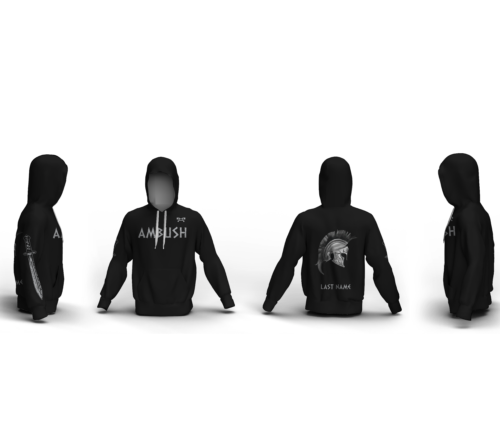 Ambush Warrior Wrestling NC Custom Unisex Sublimated Hoodie