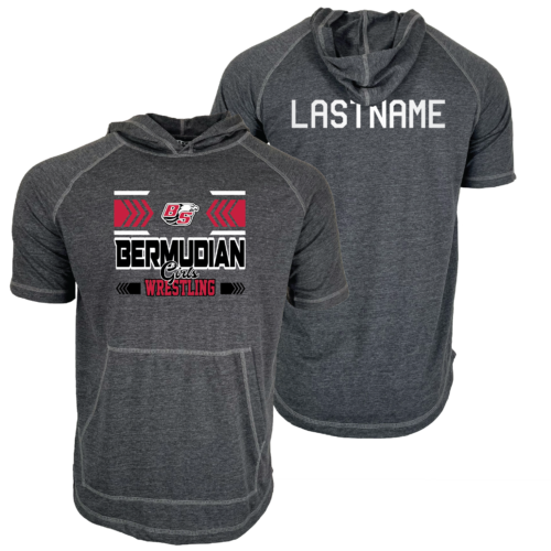 Bermudian Springs Custom Heat Press Short Sleeve Hoodie T-Shirt