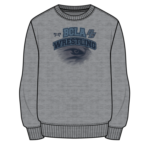 Bonnie Cone Leadership Academy Custom Sublimated Decal Grey Crewneck