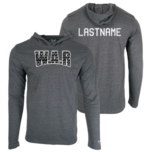 WAR Wrestling Club Custom Heat Press Long Sleeve Hoodie T-Shirt