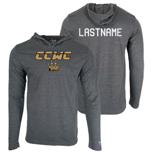 Crown City Wrestling Club Custom Heat Press Long Sleeve Hoodie T-Shirt