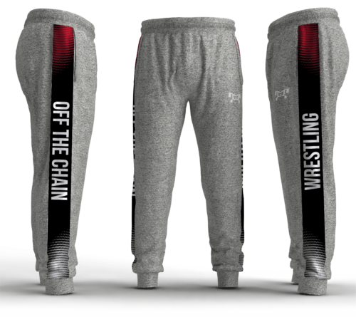 Off The Chain Wrestling Club Box Stripe Slim Cut Joggers