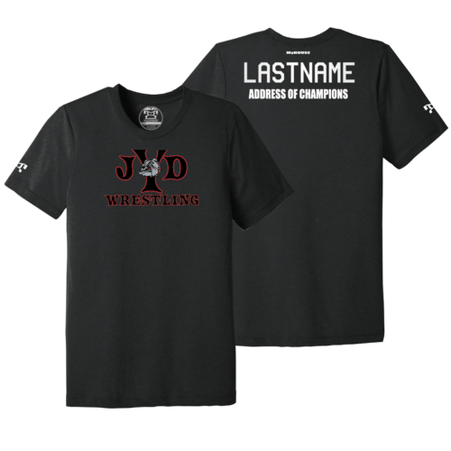 Junk Yard Dogs  Black Address Of Champions Heat Press T Shirt