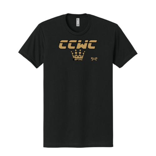 Crown City Wrestling Club BLACK Heat Press T Shirt