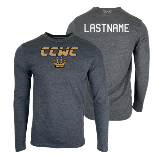 Crown City Wrestling Club Custom Heat Press Long Sleeve T-Shirt