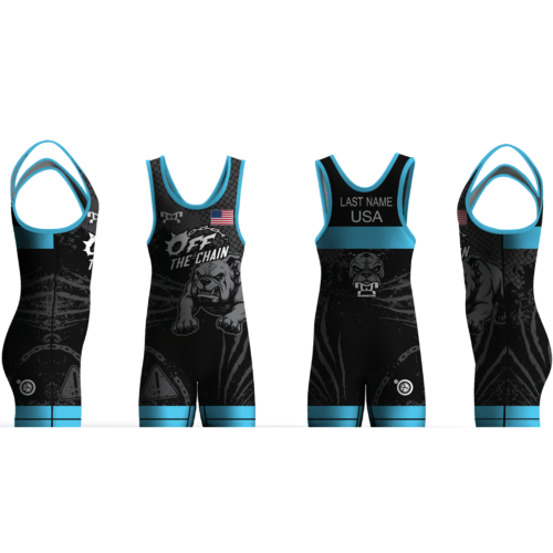 Off The Chain Wrestling Club Blue Men's Singlet