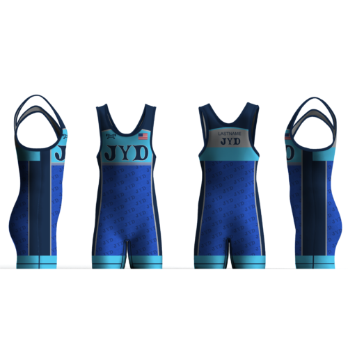 Junk Yard Dogs BLUE Men's Singlet