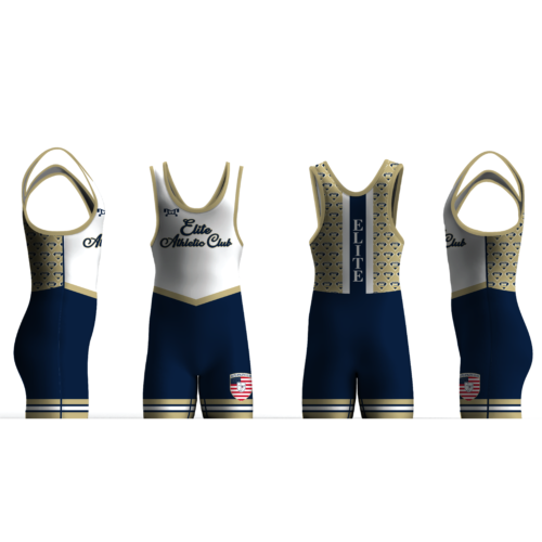Elite Athletic Club NAVY & GOLD 2025 Men's Singlet