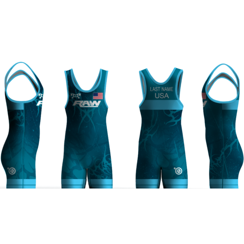 Raleigh Area Wrestling BLUE Men's Singlet 2025