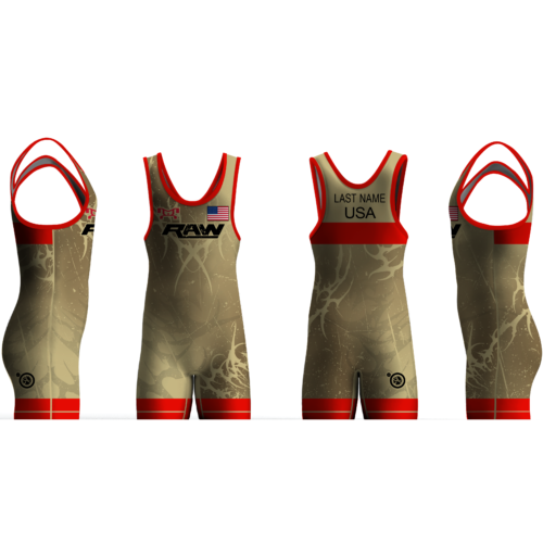 Raleigh Area Wrestling RED Men's Singlet 2025