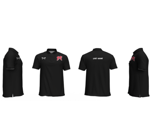 Madison HS OHIO BLACK Men's Custom Polo