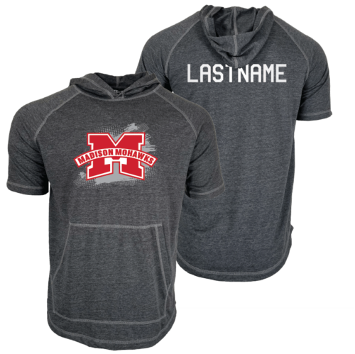 Madison HS OHIO Custom Heat Press Short Sleeve Hoodie T-Shirt