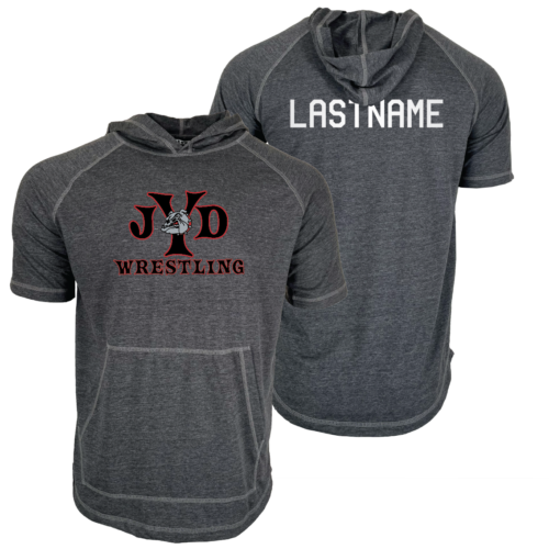 Junk Yard Dogs Custom Heat Press Short Sleeve Hoodie T-Shirt
