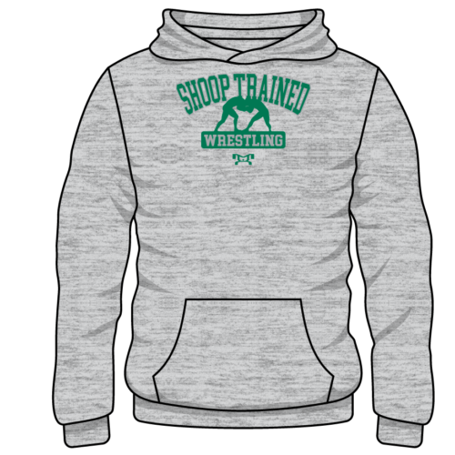 Shoop Trained Custom Sublimated Decal Grey Hoodie