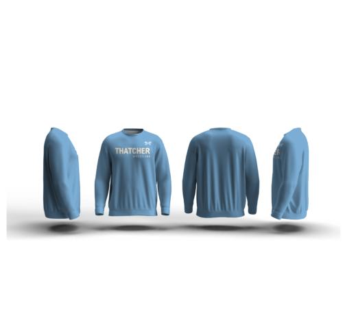 Thatcher Wrestling Club Blue Elite Sublimated Crewneck