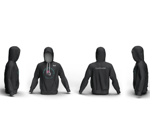 Crown City Wrestling Club GREY Custom Unisex Sublimated Hoodie
