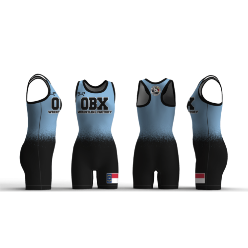 OBX Wrestling Factory Blue & Black Women's Custom Singlet