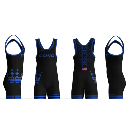 Crown City Wrestling Club BLUE Men's Singlet