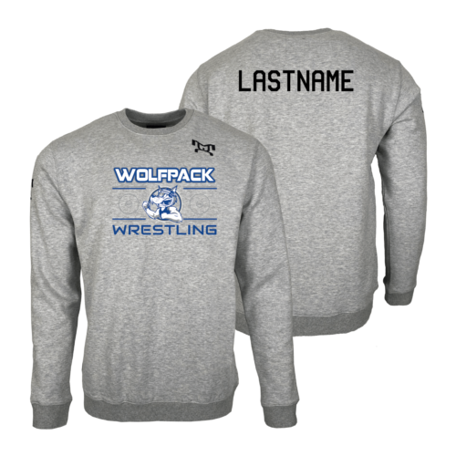 VT Wolfpack Wrestling Club MyHOUSE Heat Press Challenger Crewneck