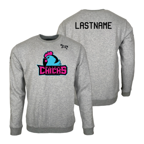 Slick Chicks Wrestling Club MyHOUSE Heat Press Challenger Crewneck