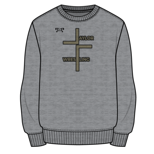 Taylor HS Custom Sublimated Decal Grey Crewneck