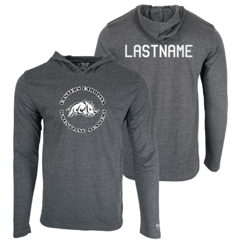 Eastern Carolina Wrestling Academy Custom Heat Press Long Sleeve Hoodie T-Shirt