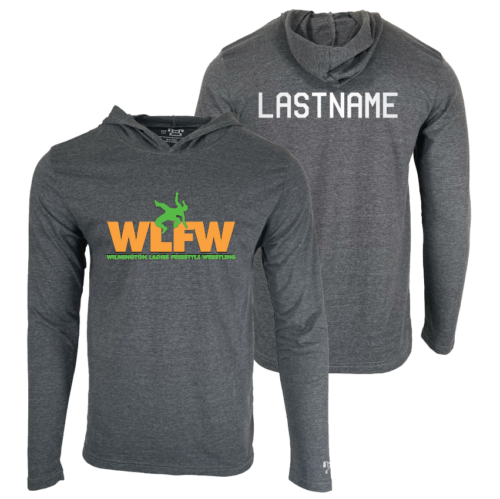 Ladies Wilmington Freestyle Wrestling Custom Heat Press Long Sleeve Hoodie T-Shirt