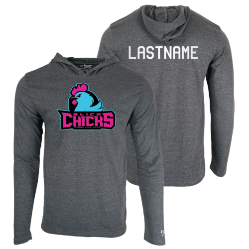Slick Chicks Wrestling Club Custom Heat Press Long Sleeve Hoodie T-Shirt