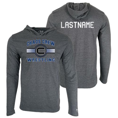 Chaos Crew Wrestling Custom Heat Press Long Sleeve Hoodie T-Shirt