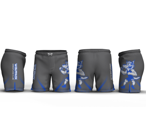VT Wolfpack Wrestling Club Men's 9" Fight Short