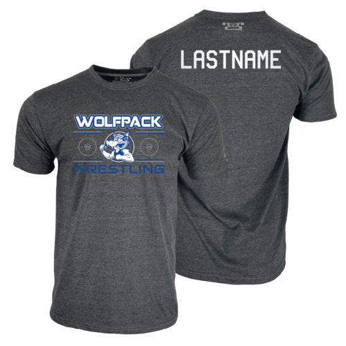 VT Wolfpack Wrestling Club Custom Heat Press Short Sleeve T-Shirt