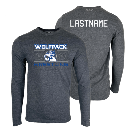VT Wolfpack Wrestling Club Custom Heat Press Long Sleeve T-Shirt