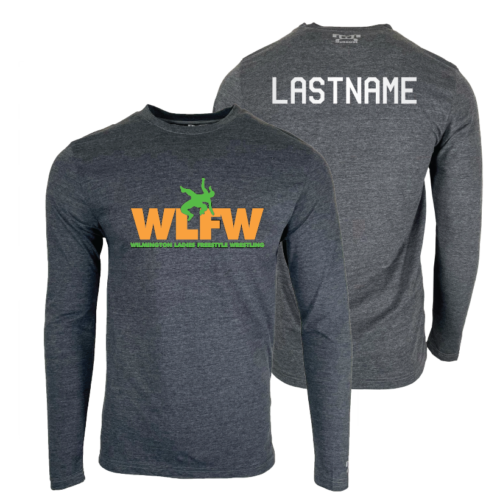 Ladies Wilmington Freestyle Wrestling Custom Heat Press Long Sleeve T-Shirt