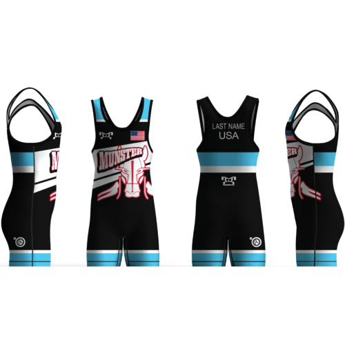 Munster Wrestling BLUE Freestyle Men's Singlet