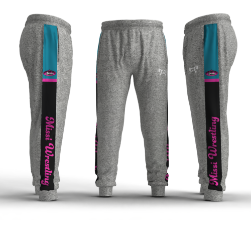 MISSI WRESTLING club Box Stripe Slim Cut Joggers
