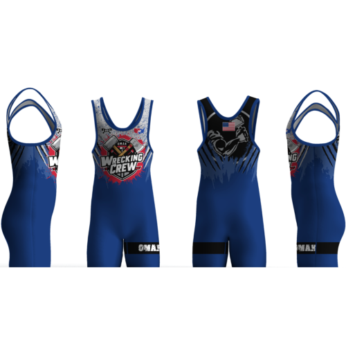 Omak Wrecking Crew Blue Men's Singlet