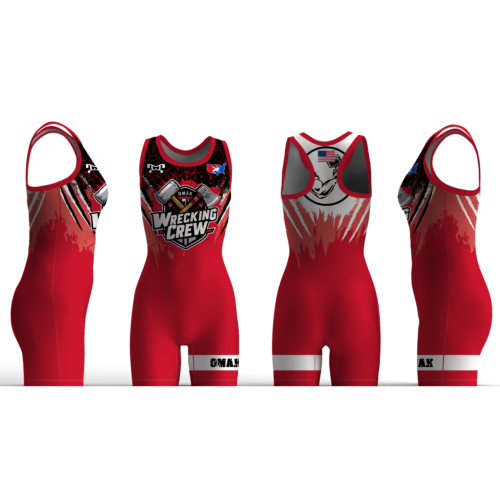Omak Wrecking Crew Red Women's Custom Singlet