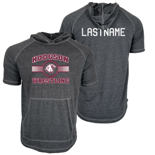 Hodgson Vo-Tech High School Custom Heat Press Short Sleeve Hoodie T-Shirt