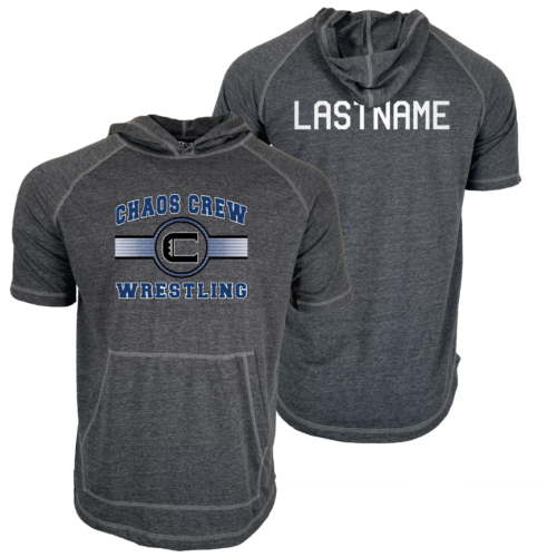 Chaos Crew Wrestling Custom Heat Press Short Sleeve Hoodie T-Shirt