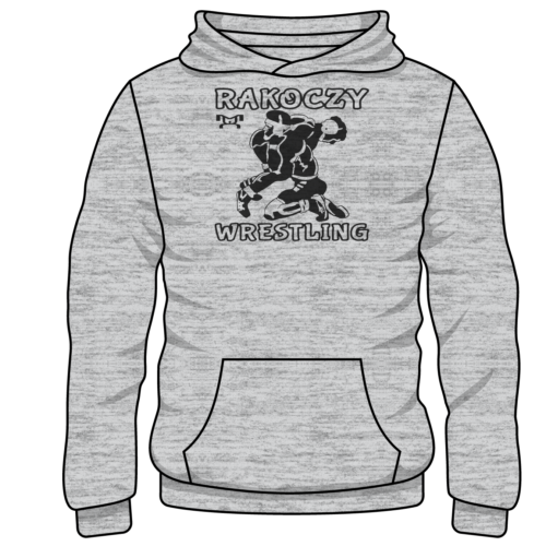 Rakoczy Wrestling Club Custom Sublimated Decal Grey Hoodie