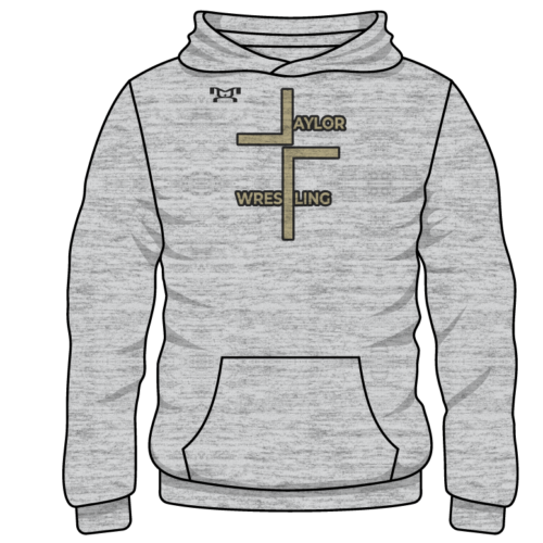 Taylor HS Custom Sublimated Decal Grey Hoodie