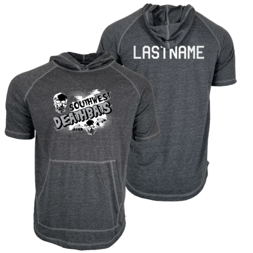 Southwest Deathbats Custom Heat Press Short Sleeve Hoodie T-Shirt